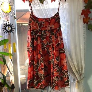 💯 % COTTON print spaghetti strap sundress from New York and Co